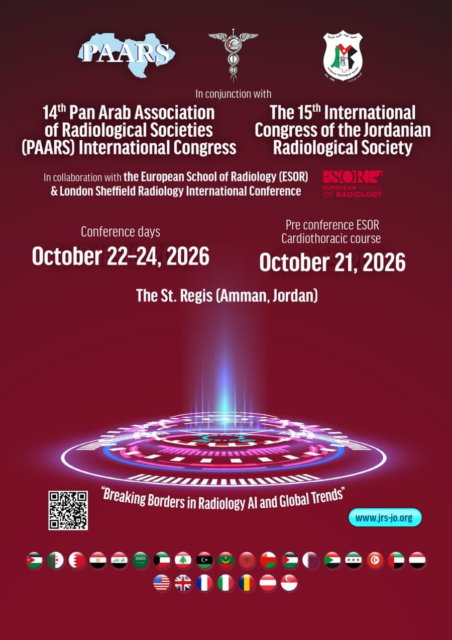 The 15th International Congress of the Jordanian Radiological Society poster